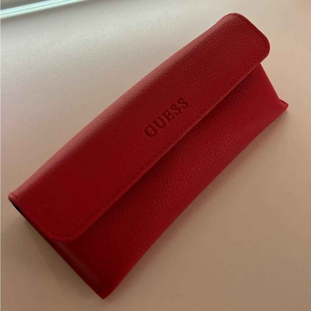 Guess Red Eyeglasses Case